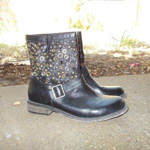 Steve Madden Galia Booties Studded Biker 9.5